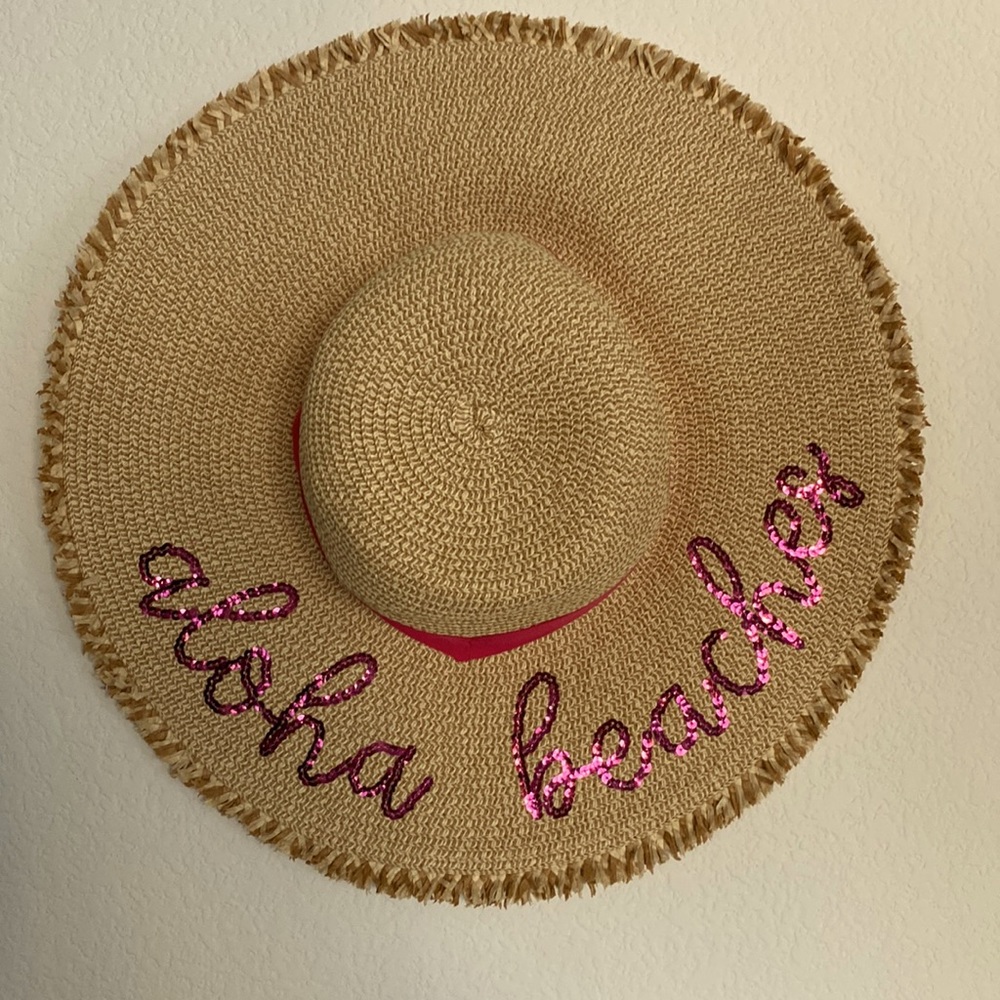 Aloha Beaches Straw Hat NWOT